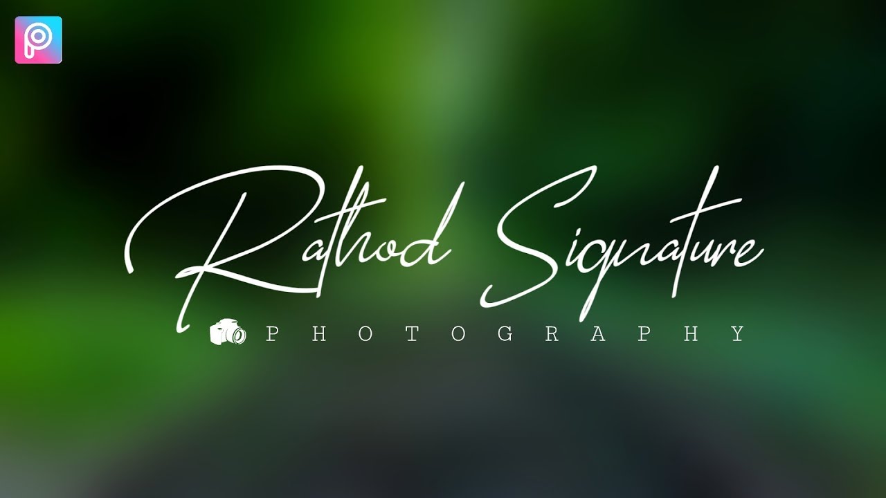 creating signature logo for photography